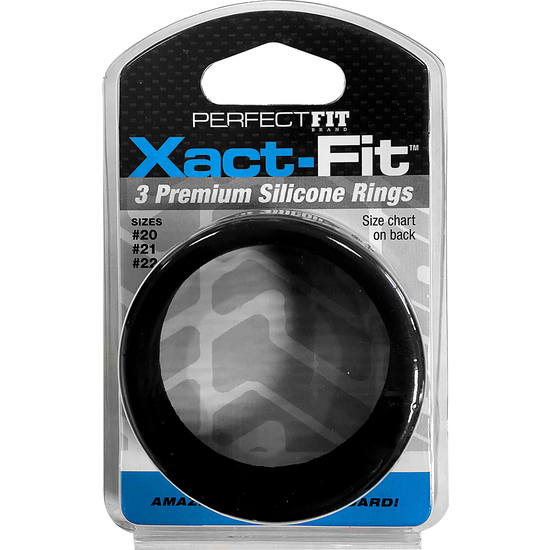 Xact Fit Kit 3 Anillos De Silicona - 5 Cm, 5.3 Cm Y 5,5 Cm