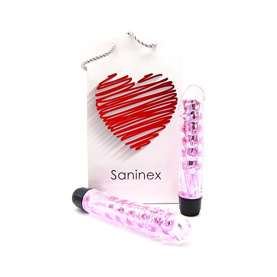 Saninex Vibrador Fantastic Reality - Metálico/rosa