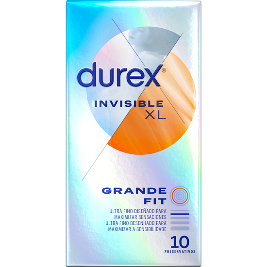 DUREX PRESERVATIVOS INVISIBLE ULTRA FINO 10UDS TALLA XL DUREX