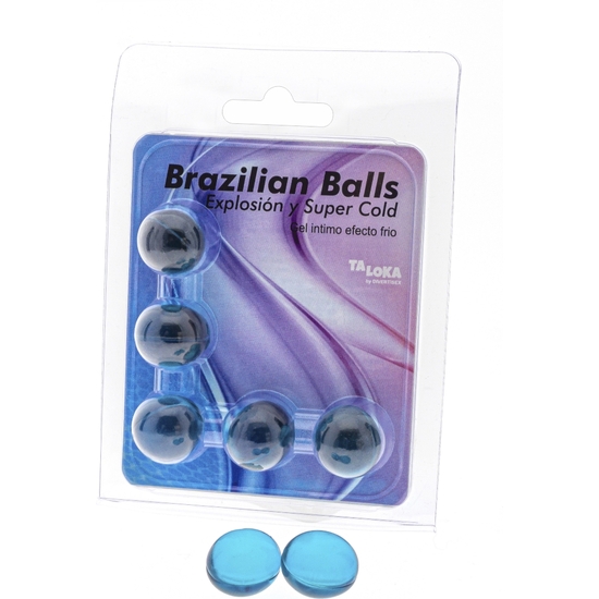 5 Brazilian Balls Explosion De Aromas Gel Excitante Efecto Frio