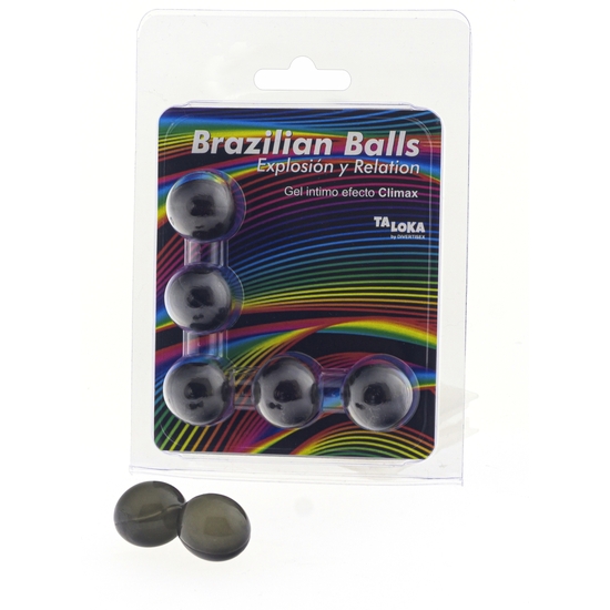 5 Brazilian Balls Explosion De Aromas Gel Excitante Efecto Climax