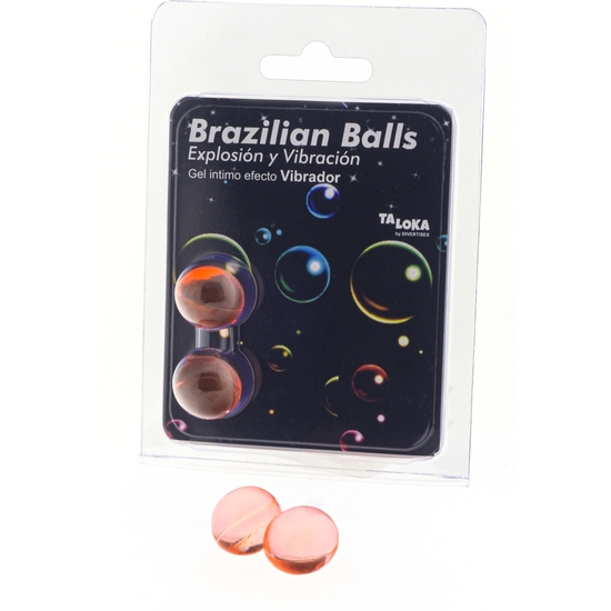 2 Brazilian Balls Explosion De Aromas Gel Excitante Efecto Vibración