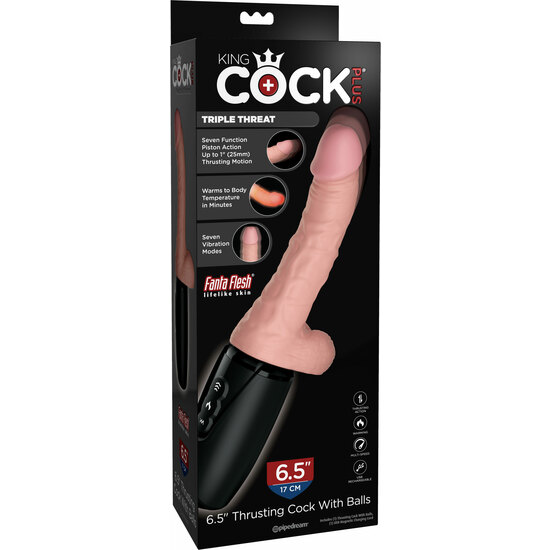 king cock plus triple threat pipedream  KING COCK PLUS TRIPLE THREAT PIPEDREAM 