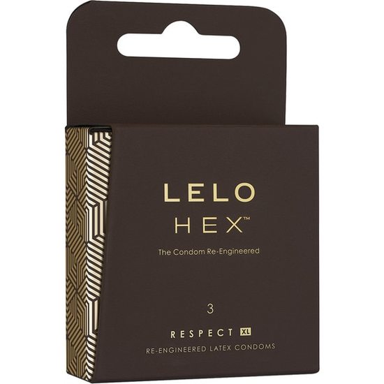 LELO HEX PRESERVATIVOS RESPECT XL 3UDS LELO