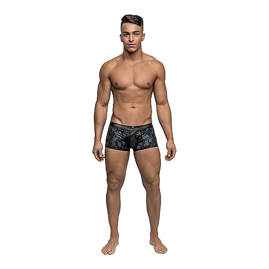 Boxer Strappy Short - Azul/negro