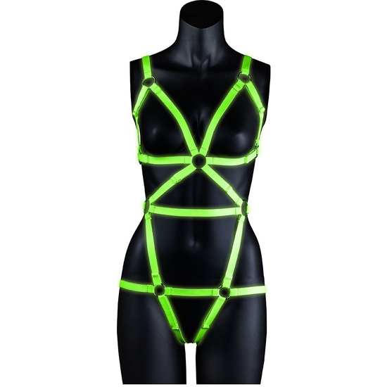 OUCH! BODY-COVERING HARNESS - GLOW IN THE DARK