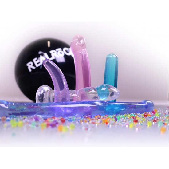 REALROCK - NON REALISTIC DILDO WITH SUCTION CUP - 6,7/ 17 CM - ROSA