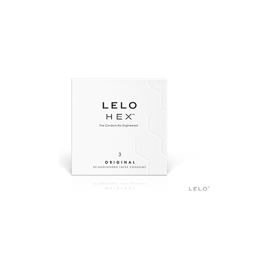 LELO HEX ORIGINAL 3 PRESERVATIVOS LELO