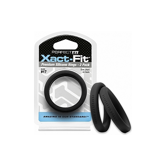 Xact-fit Pack De 2 Anillos De Silicona 16,7cm - Negro