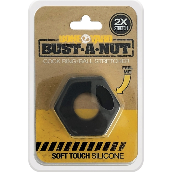BUST A NUT COCK RING - NEGRO